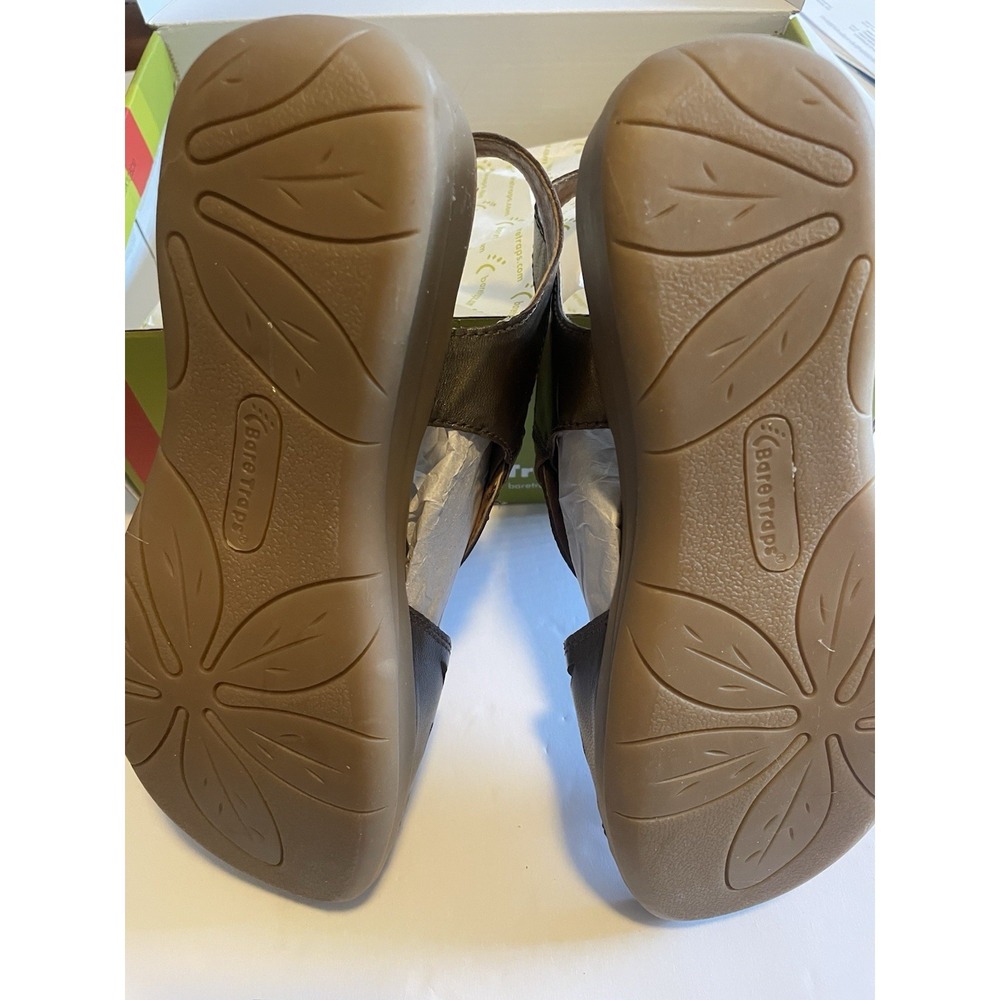 Bare Traps Jordy 7 Wide Adjustable Strap Leather Sandal -bronze -NIB - READ - Picture 6 of 7